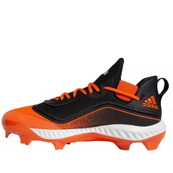 Adidas Men’s Icon V Bounce Orange/Black brand new Cleats US 10.5  D - Picture 5 of 8